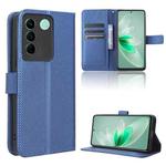 For vivo V27e / S16e Diamond Texture Leather Phone Case(Blue)