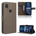 For Kyocera Digno SX3 KYG02 Diamond Texture Leather Phone Case(Brown)