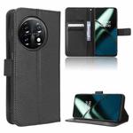 For OnePlus 11R / Ace 2 Diamond Texture Leather Phone Case(Black)