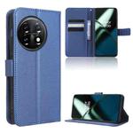 For OnePlus 11R / Ace 2 Diamond Texture Leather Phone Case(Blue)