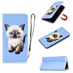 For iPhone 6 3D Painting Horizontal Flip Leather Case with Holder & Card Slot & Wallet & Lanyard(Cat)