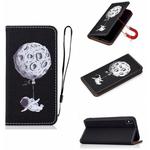 For iPhone XS Max 3D Painting Horizontal Flip Leather Case with Holder & Card Slot & Wallet & Lanyard(Spaceman)
