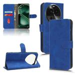 For OPPO Find X6 Skin Feel Magnetic Flip Leather Phone Case(Blue)