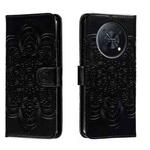 For Huawei Enjoy 50 Pro Sun Mandala Embossing Pattern Phone Leather Case(Black)