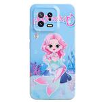 For Xiaomi 13 Stereo Vision Pattern PC Phone Case(Blue Mermaid)