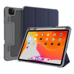 For iPad Pro 11 2022 / 2021 / 2020 Mutural Horizontal Flip Leather Tablet Case with Holder & Pen Slot(Dark Blue)