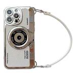 For iPhone 14 Pro Max Camera Style Phone Case(White)