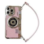 For iPhone 14 Pro Camera Style Phone Case(Pink)