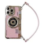 For iPhone 14 Camera Style Phone Case(Pink)