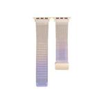 Milan Fold Buckle Metal Watch Band For Apple Watch Ultra 49mm / Series 8&7 45mm / SE 2&6&SE&5&4 44mm / 3&2&1 42mm (Light Purple)