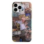 For iPhone 13 Pro Silk Texture Phone Case(Thinking)