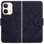 For OPPO Reno9 Pro Tiger Embossing Pattern Flip Leather Phone Case(Black)