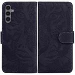 For Samsung Galaxy A24 4G Tiger Embossing Pattern Flip Leather Phone Case(Black)