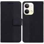 For OPPO Reno9 Pro Geometric Embossed Leather Phone Case(Black)