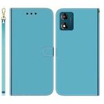 For Motorola Moto E13 Imitated Mirror Surface Leather Phone Case(Blue)