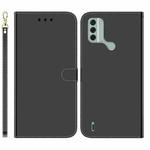 For Nokia C31 Imitated Mirror Surface Leather Phone Case(Black)