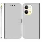 For OPPO Reno9 Pro Imitated Mirror Surface Leather Phone Case(Silver)