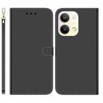 For OPPO Reno9 Pro Imitated Mirror Surface Leather Phone Case(Black)