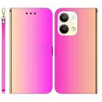 For OPPO Reno9 Pro Imitated Mirror Surface Leather Phone Case(Gradient Color)