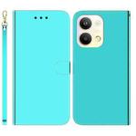 For OPPO Reno9 Pro Imitated Mirror Surface Leather Phone Case(Mint Green)
