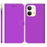 For OPPO Reno9 Pro Imitated Mirror Surface Leather Phone Case(Purple)