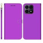For Honor X8a Imitated Mirror Surface Leather Phone Case(Purple)