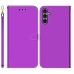 For Samsung Galaxy A24 4G Imitated Mirror Surface Leather Phone Case(Purple)