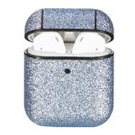 For Airpods 1 / 2 Glitter Series TPU Earphone Protective Case with Hook(Silver)
