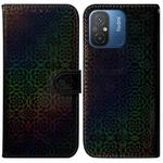 For Xiaomi Redmi 12C / 11A Colorful Magnetic Buckle Leather Phone Case(Black)