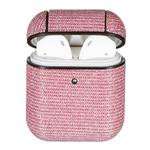For Airpods 1 / 2 Colorful Series TPU Earphone Protective Case with Hook(Rose Gold)