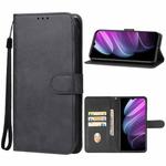 For Realme V30 Leather Phone Case(Black)