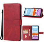 For UMIDIGI G2 Leather Phone Case(Red)