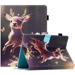 For 8 inch Coloured Drawing Stitching Leather Tablet Case(Deer)
