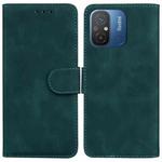 For Xiaomi Redmi 12C / 11A Skin Feel Pure Color Flip Leather Phone Case(Green)