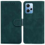 For Xiaomi Redmi Note 12 4G Global Skin Feel Pure Color Flip Leather Phone Case(Green)