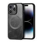 For iPhone 15 Pro DUX DUCIS Aimo Series TPU + PC MagSafe Frosted Feel Phone Case(Black)