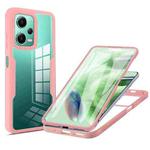For Xiaomi Redmi Note 12 5G / Poco X5 Acrylic + TPU 360 Degrees Full Coverage Phone Case(Pink)