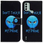 For Nokia C31 Coloured Drawing Flip Leather Phone Case(Anger)