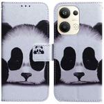 For OPPO Reno9 Pro+ Coloured Drawing Flip Leather Phone Case(Panda)