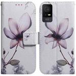 For TCL 408 Coloured Drawing Flip Leather Phone Case(Magnolia)