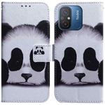 For Xiaomi Redmi 12C / 11A Coloured Drawing Flip Leather Phone Case(Panda)