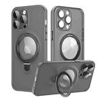 For iPhone 13 Pro MagSafe Magnetic Multifunctional Holder Phone Case(Black)
