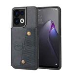For OPPO Reno9 Pro Double Buckle Magnetic Phone Case(Blue)