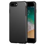 For iPhone 7 Plus / 8 Plus Solid Color Four-corner Shockproof TPU + PC Protective Case(Black)