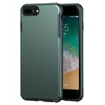 For iPhone 7 Plus / 8 Plus Solid Color Four-corner Shockproof TPU + PC Protective Case(Dark Green)