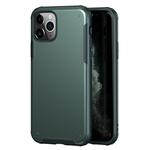 For iPhone 11 Pro Solid Color Four-corner Shockproof TPU + PC Protective Case(Dark Green)