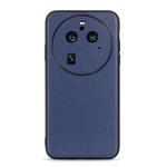 For OPPO Find X6 Pro Lambskin Texture Genuine Leather Phone Case(Blue)