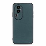 For OPPO Reno10 Lambskin Texture Genuine Leather Phone Case(Green)
