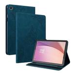 For Lenovo Tab M8 4th Gen TB-300FU Butterfly Flower Embossed Leather Tablet Case(Blue)