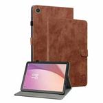 For Lenovo Tab M8 4th Gen TB-300FU Tiger Pattern Flip Leather Tablet Case(Brown)